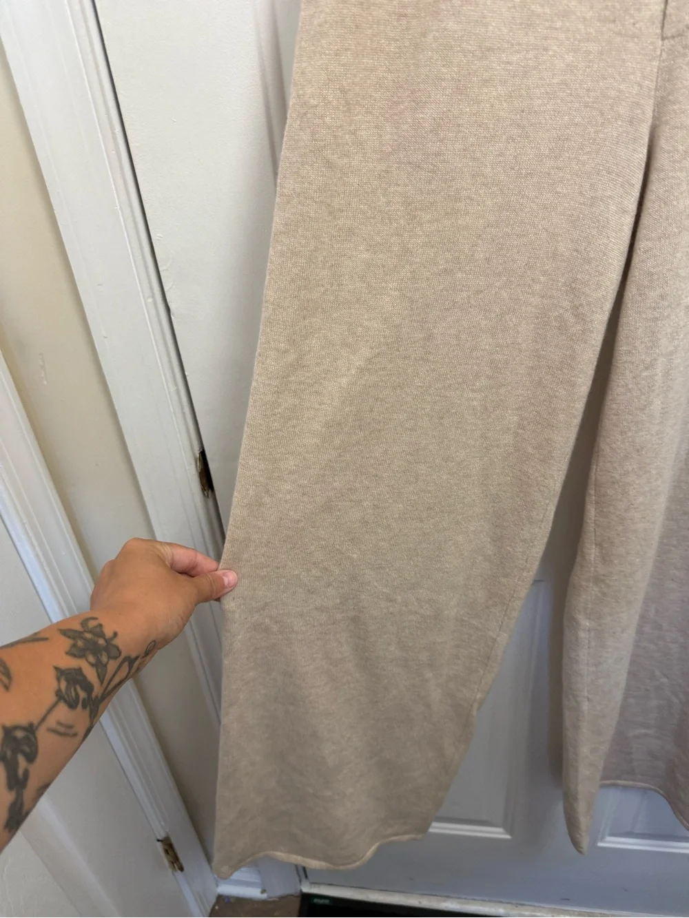 Guest In Residence Every Day Wide Leg Cashmere Brown Pants Size XS Loungewear
